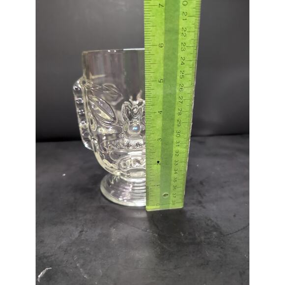 Tiki Clear Glass Mug,‎ Princess Kaiulani Mug, Happy Sad Face, Hawaii Tiki Glass - Picture 8 of 10